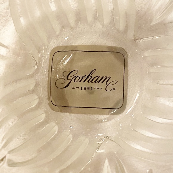 Gorham Crystal Angels of Peace Votive Candle Holder Frosted Christmas Germany - Picture 5 of 15